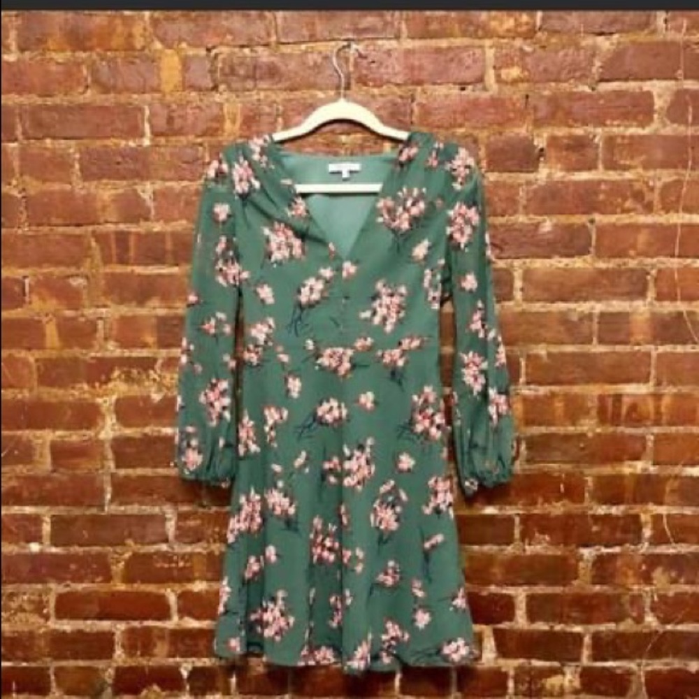 Madewell long-sleeve butterfly garden dress